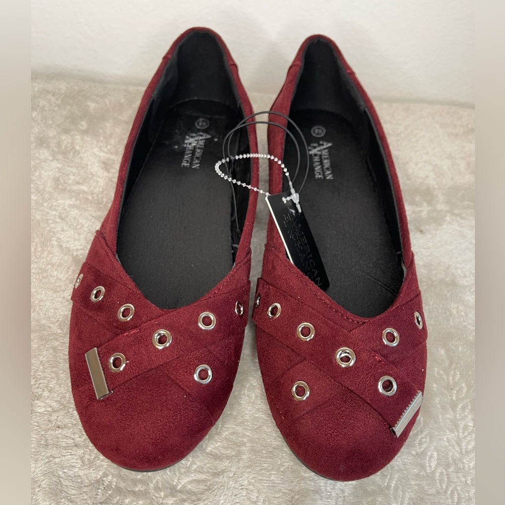 American Exchange‎ Women's Deep Burgundy Flats